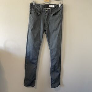 Gustin Denim California Straight Grey Button Fly